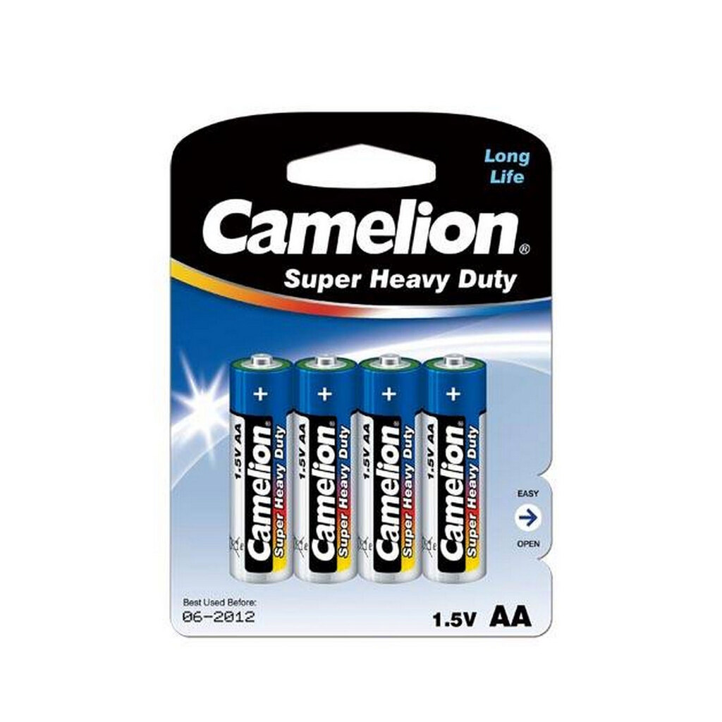 باتری قلمی Super Heavy Duty کملیون بسته 4 عددی کارتی