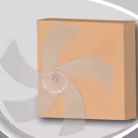 پروانه پنکه بلانتون (پروانه 5 پر پنکه) شفاف