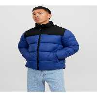 کاپشن آبی مردانه Jack Jones Jjetoby Puffer Collar Sn کت 12235860 07 Jack &amp; Jones
