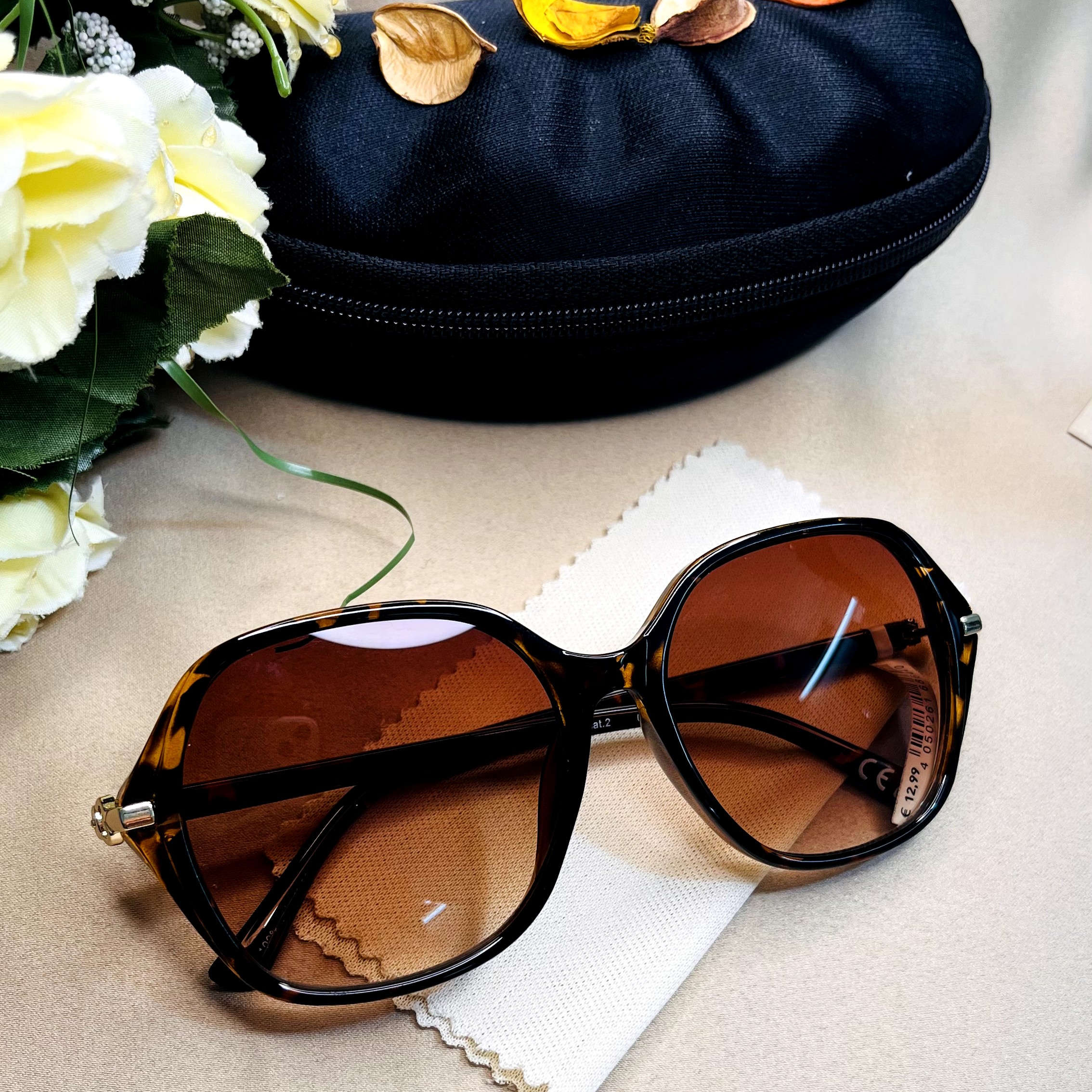 عینک آفتابی دخترانه چندضلعی کائوچوی مناسب رانندگی و روزمره