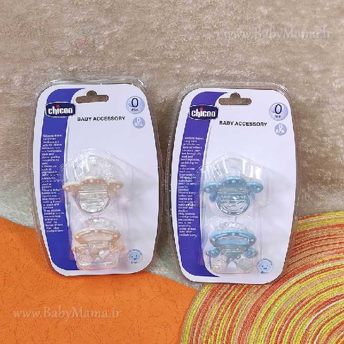 دندان گیر دو عددی  Chicco مدل پستانک