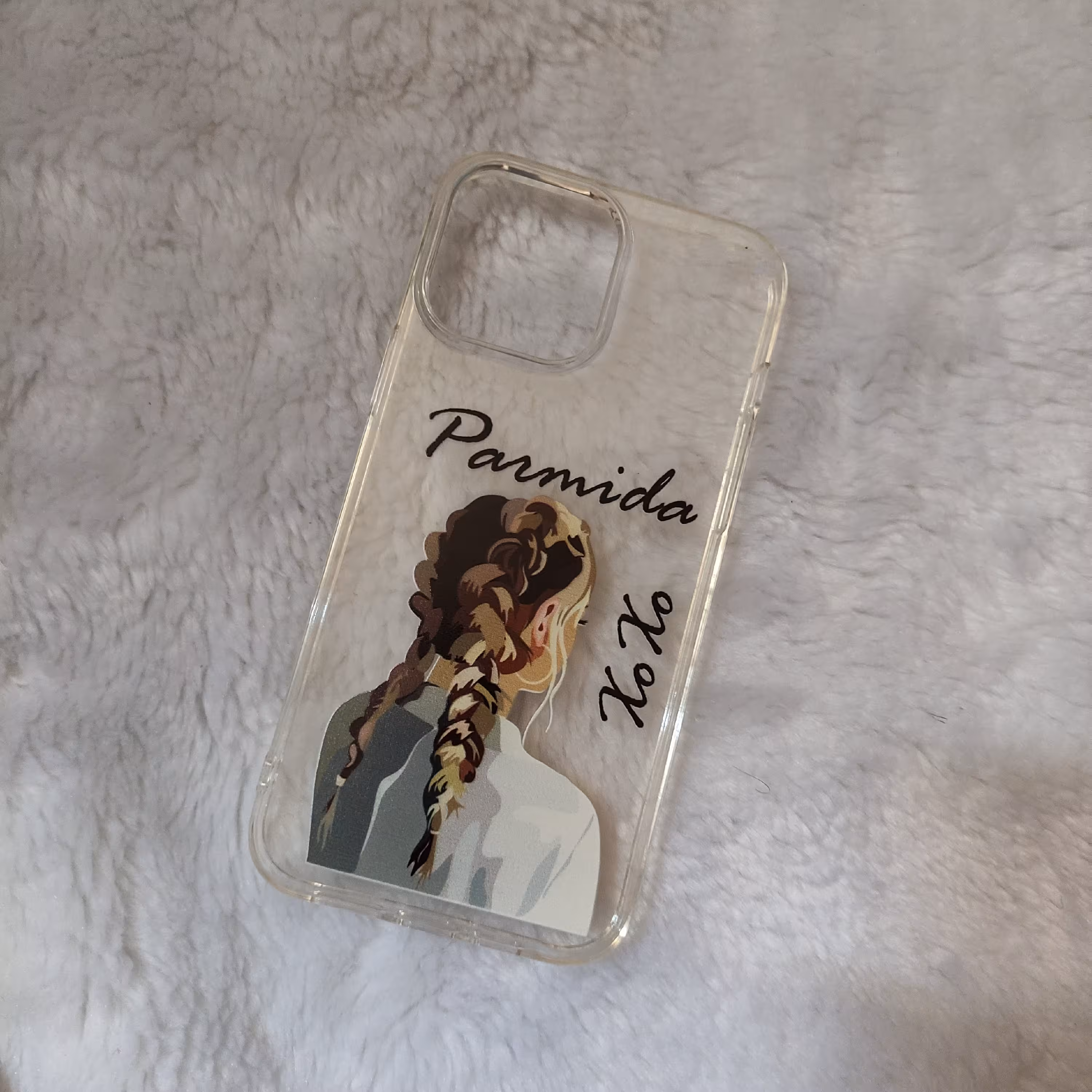 قاب طرحدار موبایل با طرح دختر کد 2499