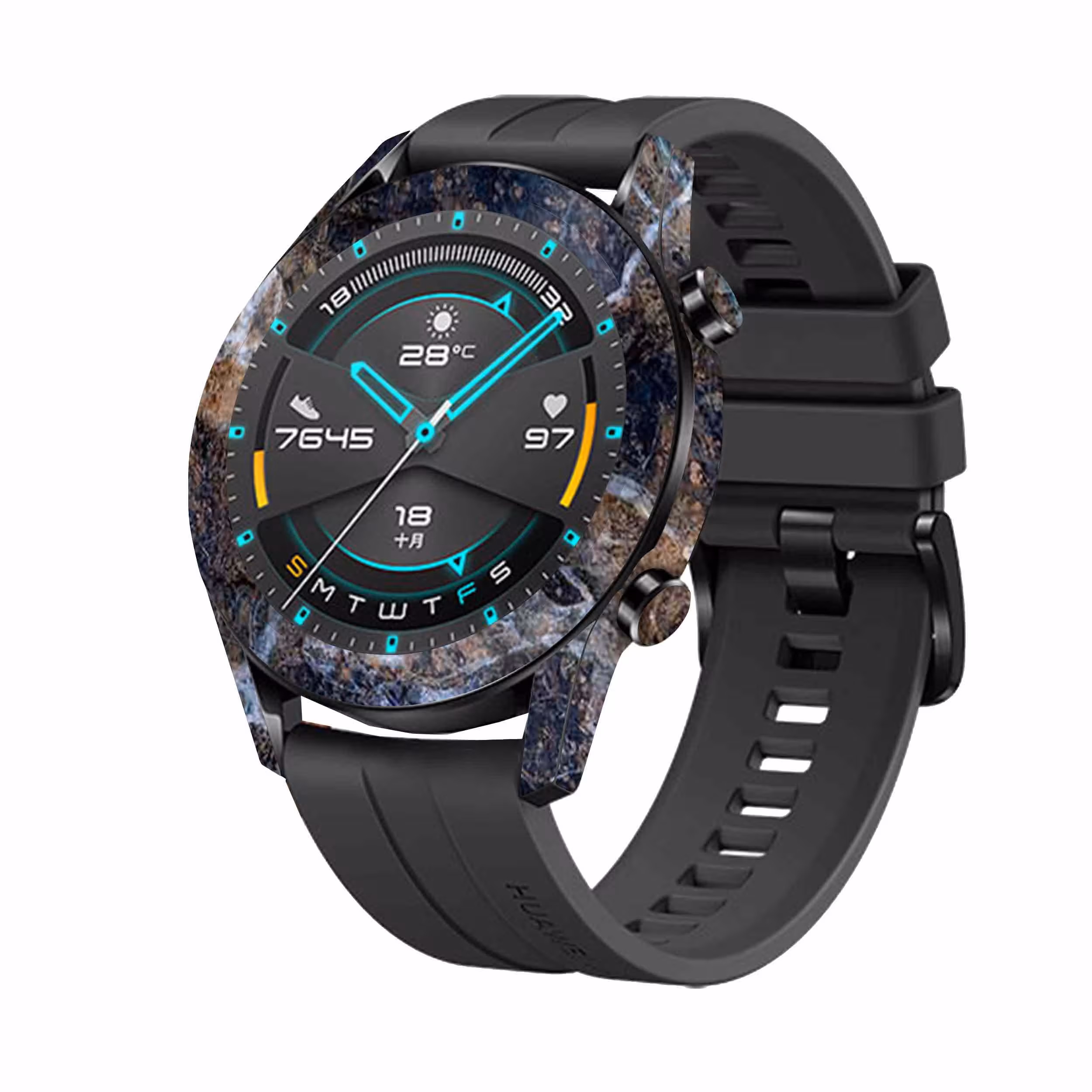 برچسب ماهوت طرح Earth-White-Marble مناسب برای ساعت هوشمند هوآوی Watch GT2
