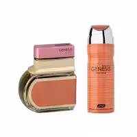 ادو تویلت زنانه عماد آرا مدل Genesis Rose Gold حجم 100 میلی لیتر به همراه اسپری خوشبو کننده بدن زنانه عماد آرا مدل Genesis Rose Gold حجم 200 میلی لیتر