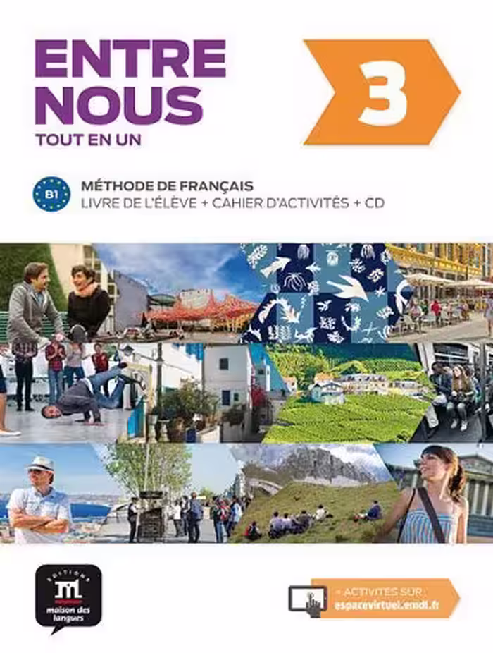 Entre nous 3   Cahier dactivites   CD audio (رنگی)