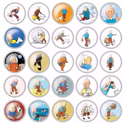 پیکسل مدل تن تن کد tintin 02 مجموعه 25 عددی