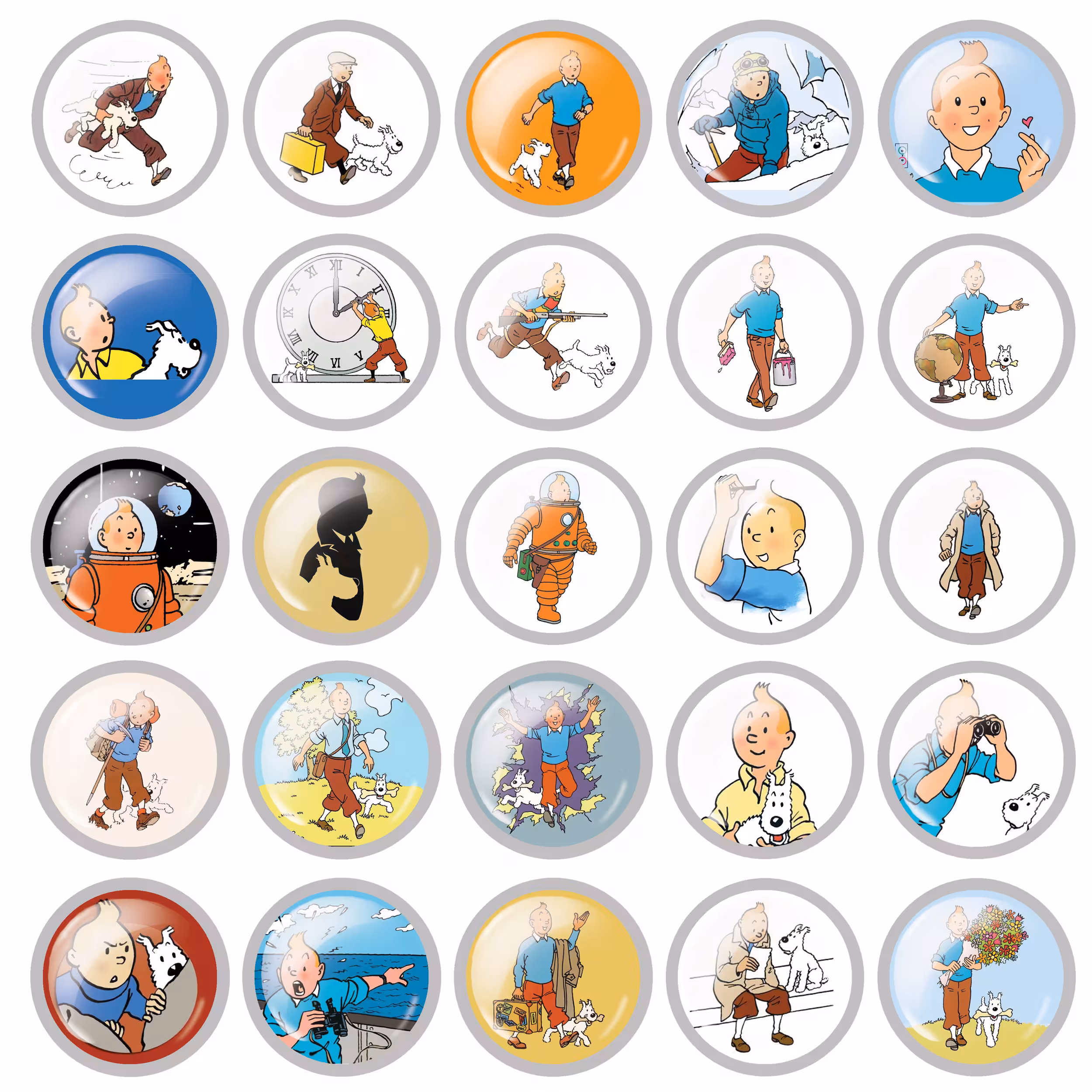 پیکسل مدل تن تن کد tintin 02 مجموعه 25 عددی