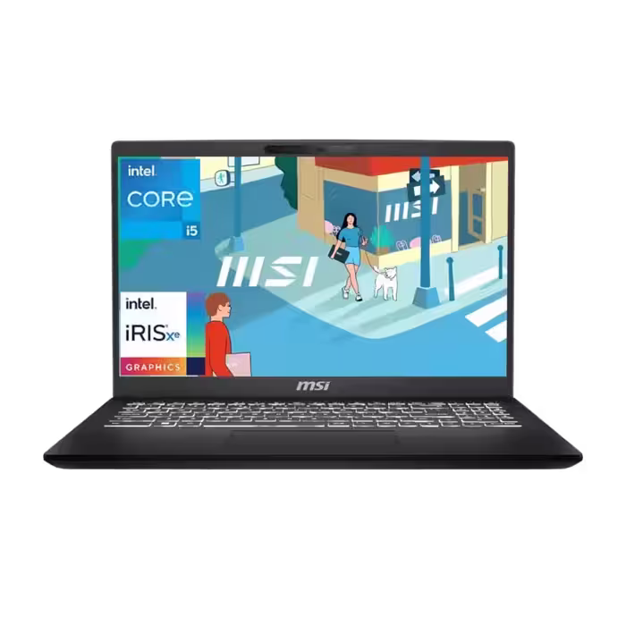 لپ تاپ ام اس آی مدل Modern 15 H B13M با صفحه نمایش 15.6 اینچ Full HD، پردازنده Core i7 13700H، رم 16 گیگابایت، حافظه 512 گیگابایت SSD و گرافیک Intel Iris Xe