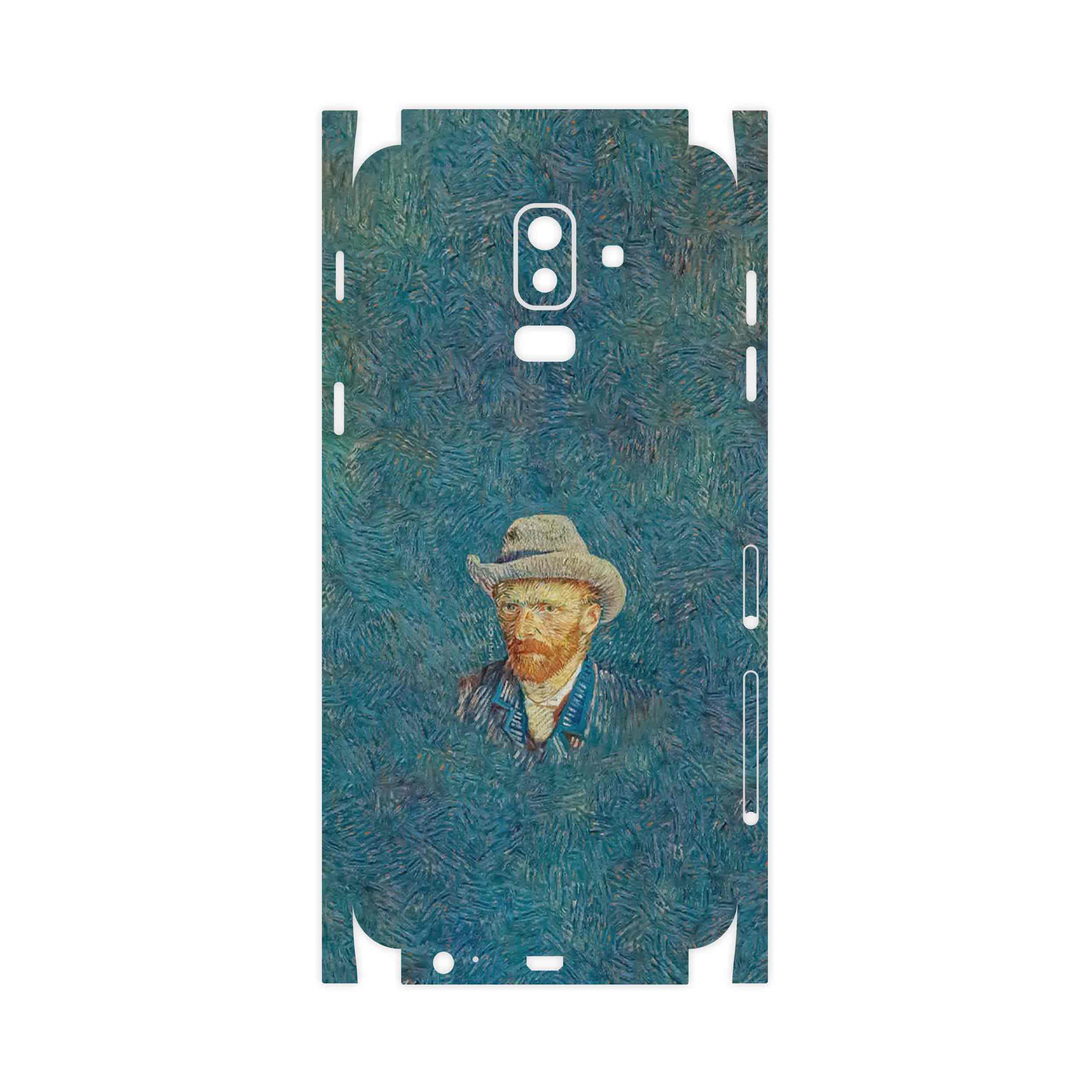 برچسب پوششی ماهوت مدل Self portrait with a gray felt hat-FullSkin مناسب برای گوشی موبایل سامسونگ Galaxy J8