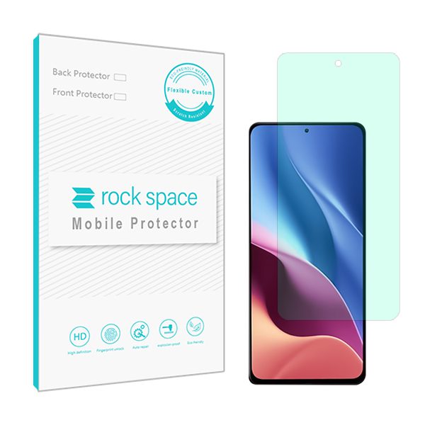 گلس شیائومیRedmi K40 Pro مدل نانو هیدروژل گرین لایت برند راک اسپیس کد S