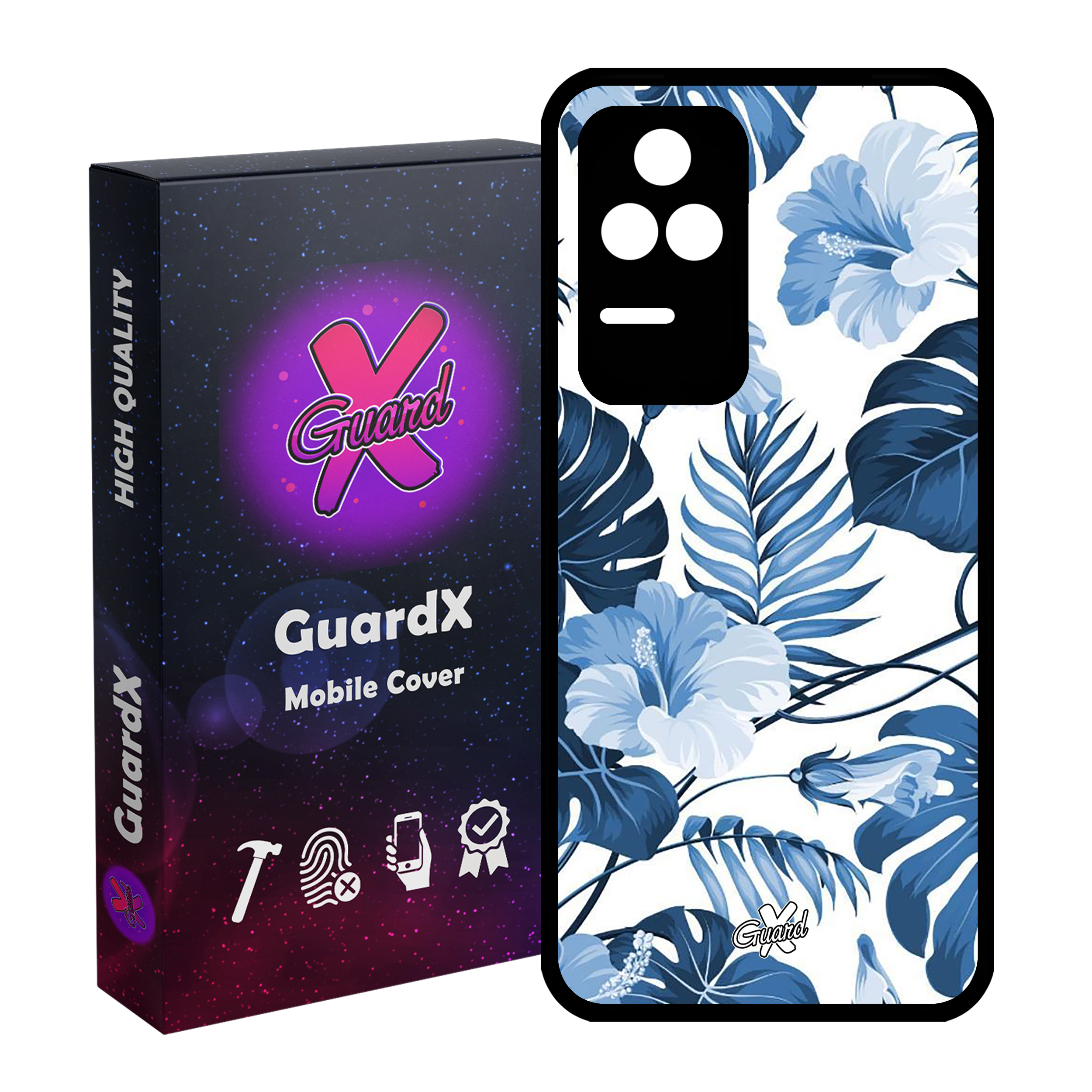 کاور گارد ایکس طرح Flower مدل Glass10354 مناسب برای گوشی موبایل شیائومی Poco F4/Redmi K40S