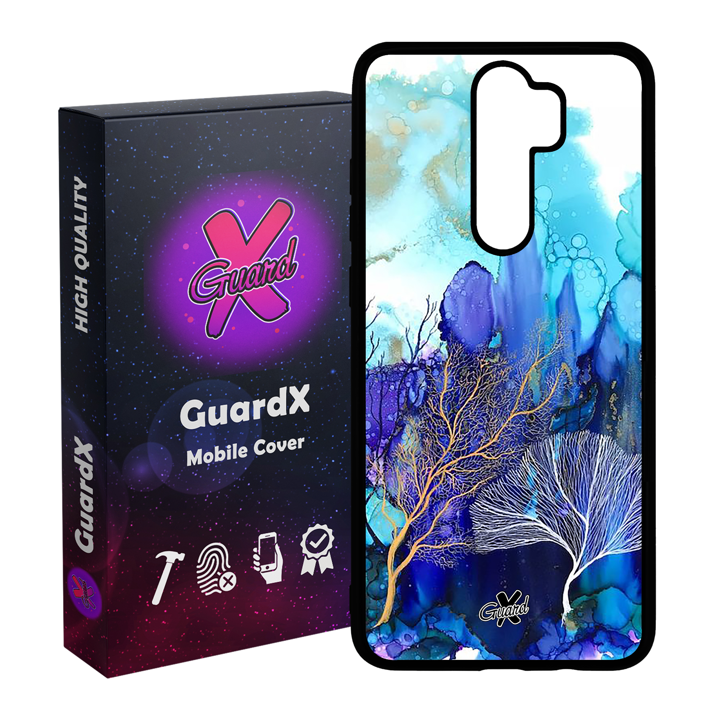 کاور گارد ایکس طرح آبرنگی مدل Glass10292 مناسب برای گوشی موبایل شیائومی Redmi Note 8 Pro