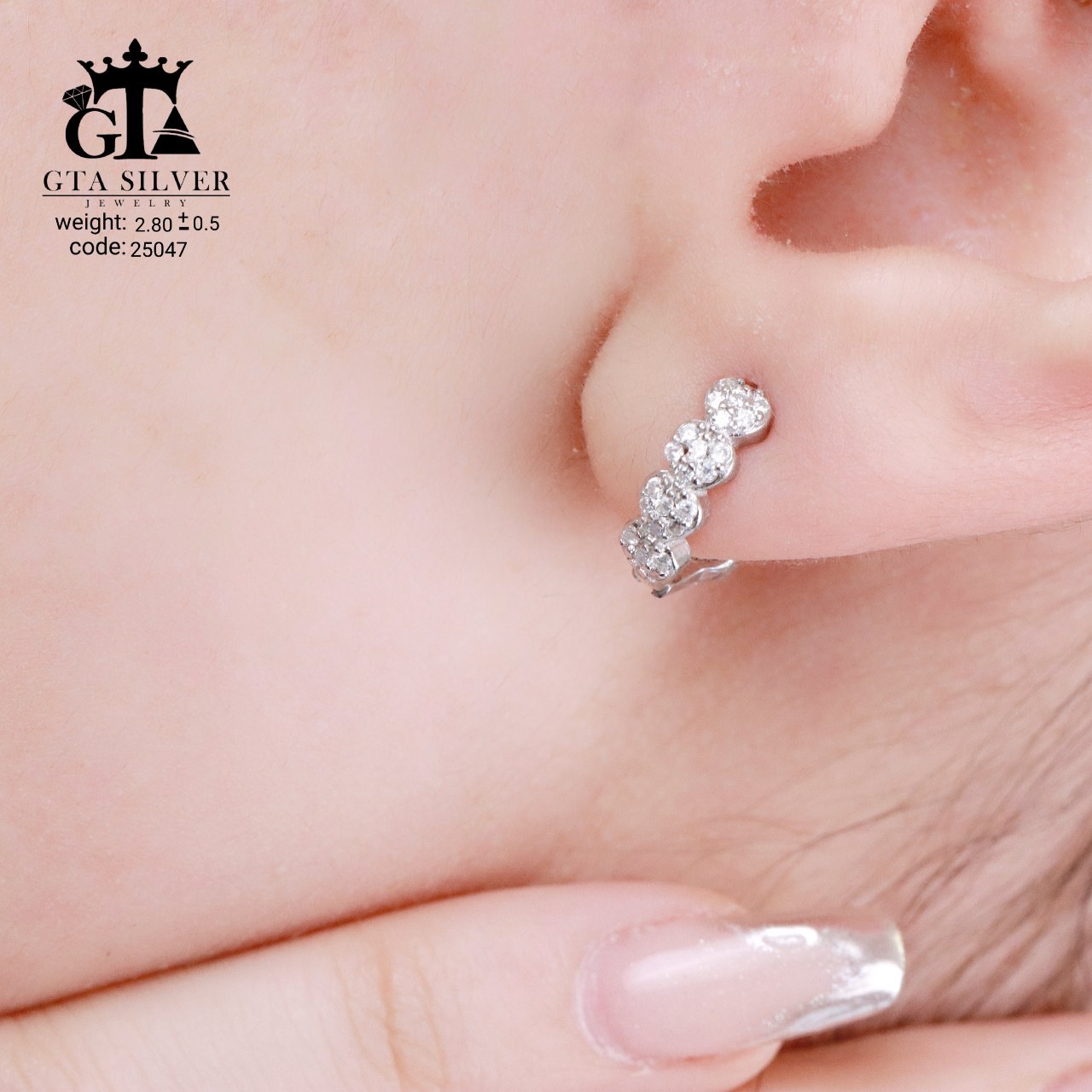 گوشواره نقره میکرو 10382-3.5