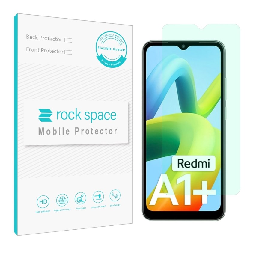  گلس شیائومی Redmi A1 Plus مدل نانو هیدروژل گرین لایت برند راک اسپیس