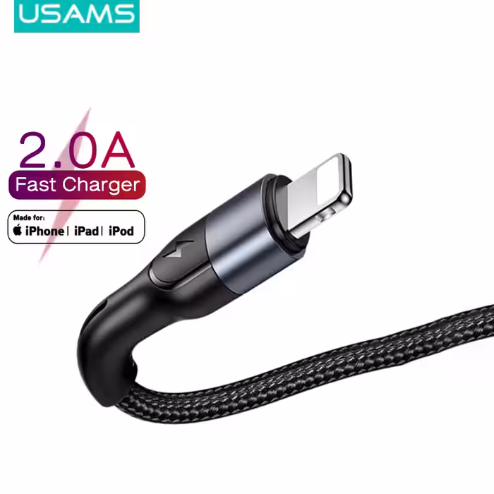 کابل تبدیل USB به لایتنینگ یوسمز مدل U 55 A طول 1 متر