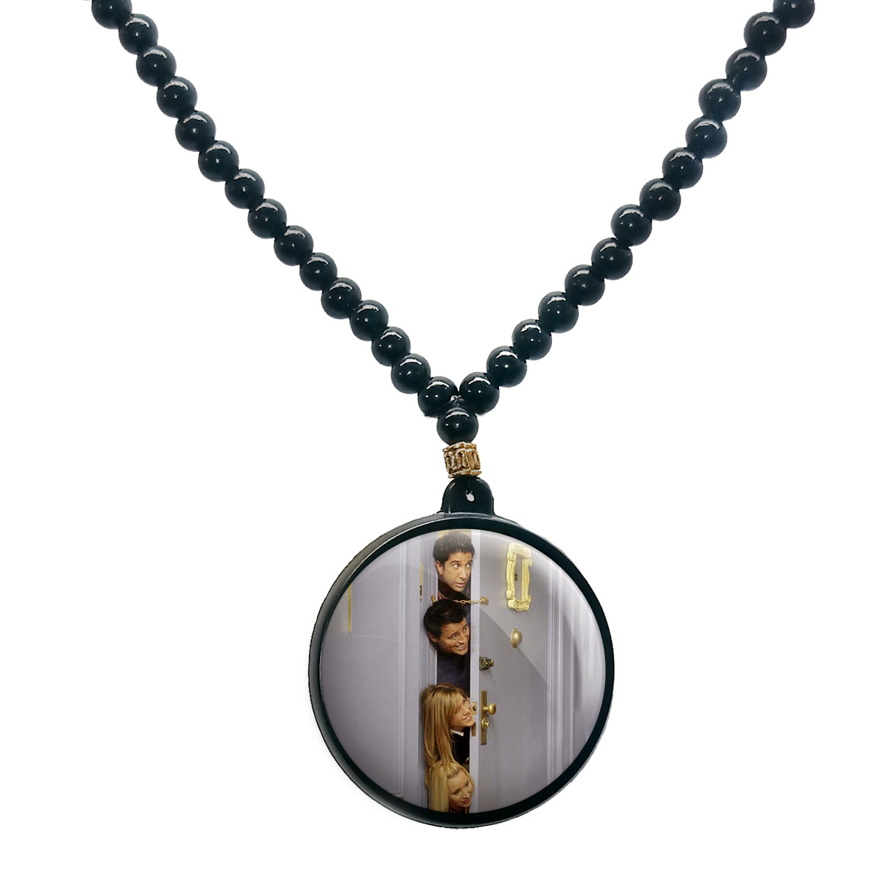 گردنبند پرمانه طرح فرندز کد pmd.18744مدل دو طرفه