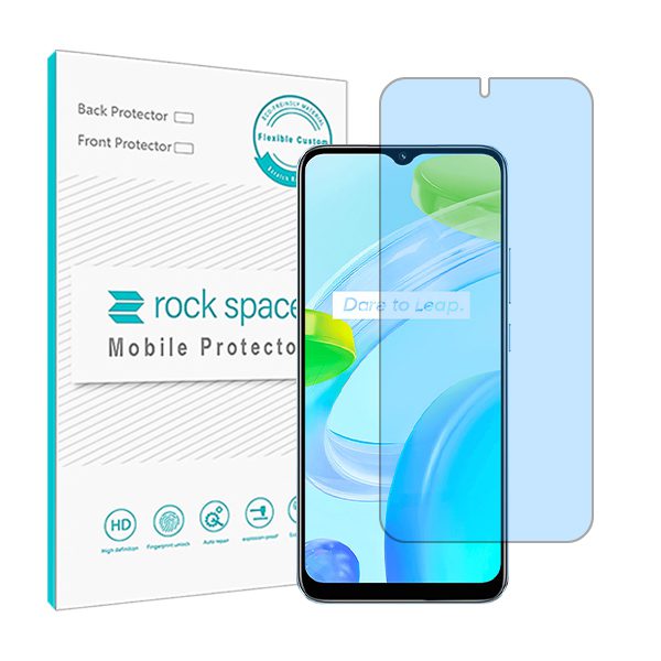 گلس ریلمی C30 مدل نانو هیدروژل آنتی بلو برند راک اسپیس کد21922S