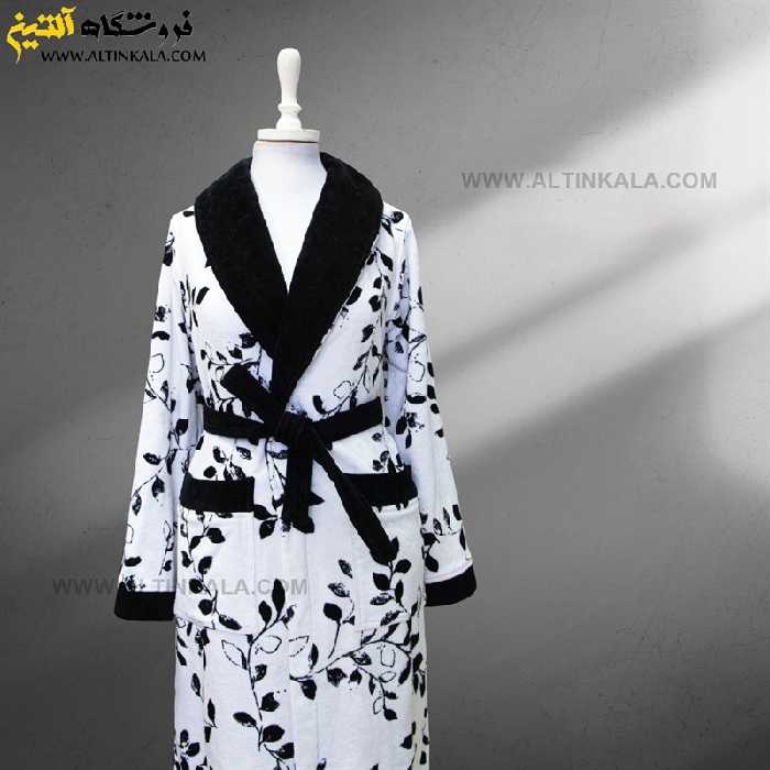 حوله تنپوش پودایران طرح نوژان مشکی سایز 115