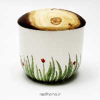  بانکه سرامیکی درب چوبی طرح بهار 