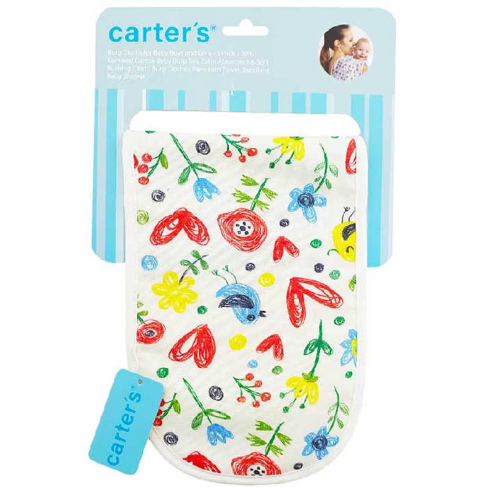 روپوش آروغ گیر 3 تایی طرح قلب و گنجشک کارترز Carters