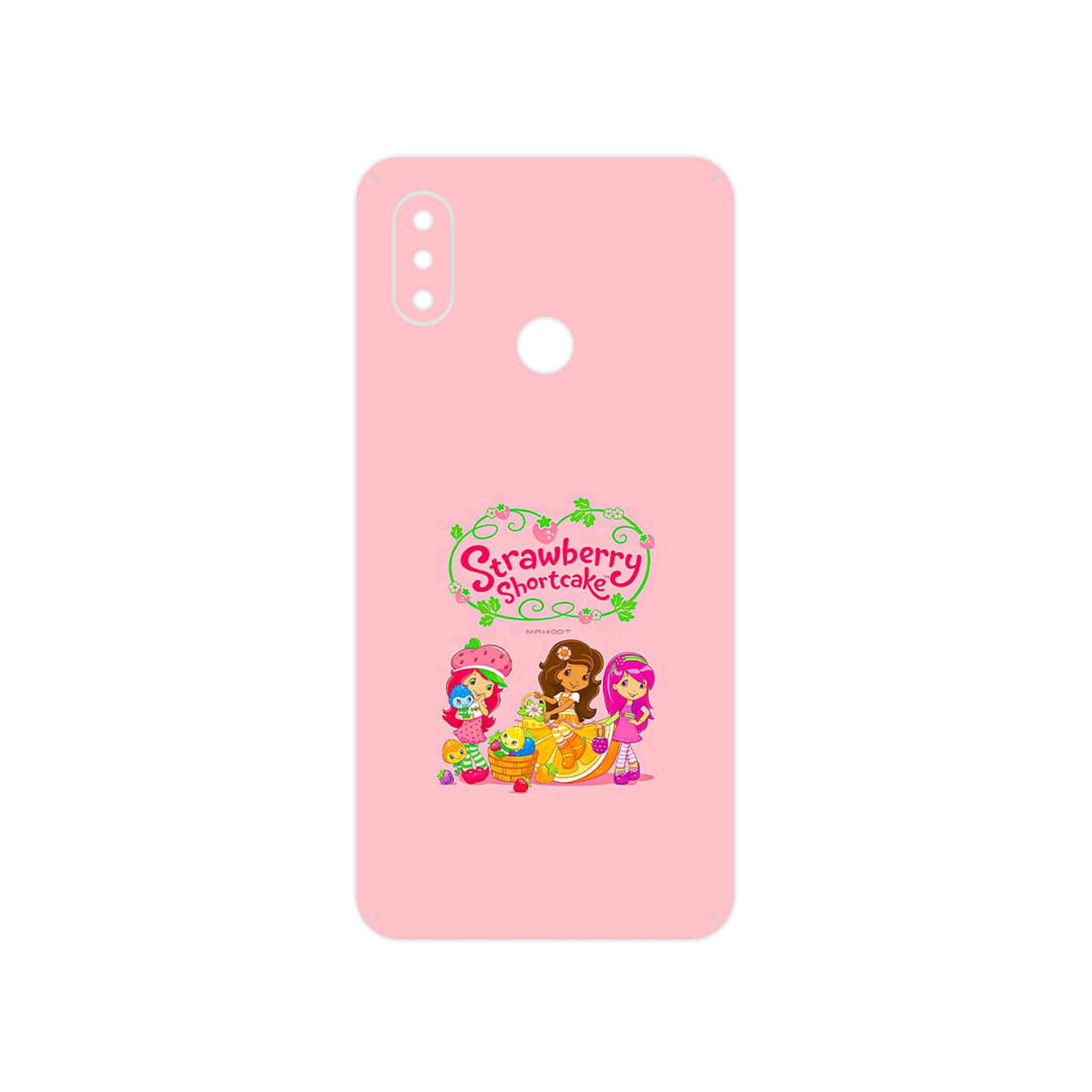 برچسب پوششی ماهوت مدل Strawberry Shortcake مناسب برای گوشی موبایل شیائومی Mi 8