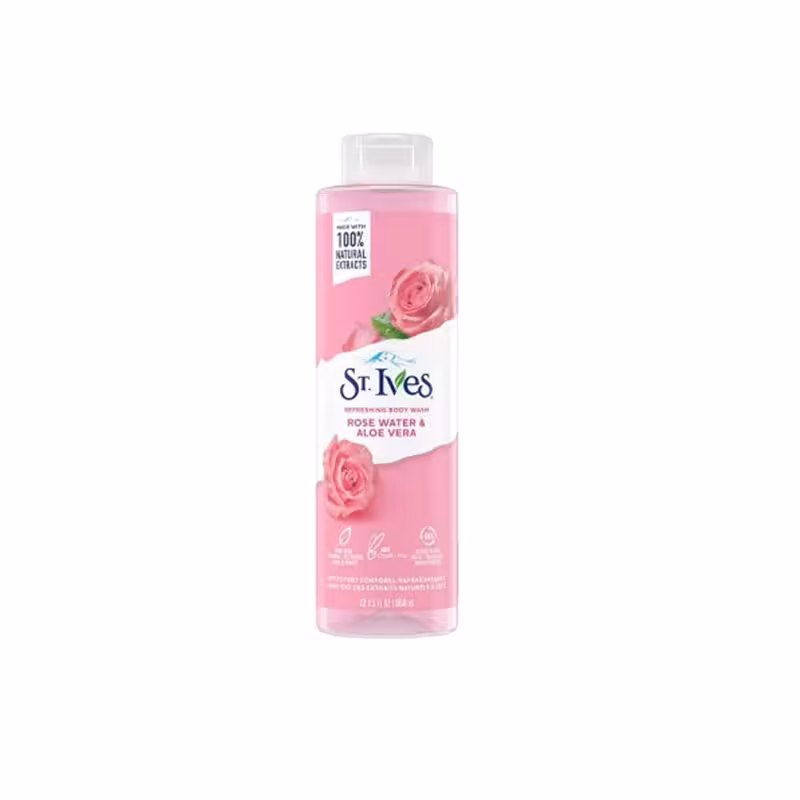 شامپو بدن مدل رز و آلوئه‌ ورا اس تی.ایوز ST.IVES حجم 650 میل | فروشگاه ارس ترک