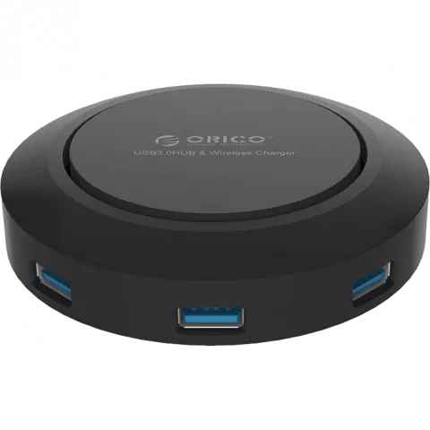 هاب 4 پورت و شارژر بی سیم ORICO مدل HCP-5US