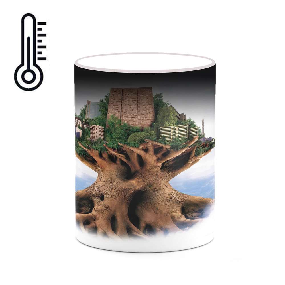 ماگ حرارتی کاکتی طرح نقاشی کارتونی مدل mgh18743