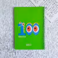 دفتر خط دار 100 برگ sam کد 06