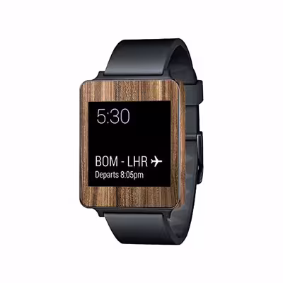 برچسب ماهوت طرح Light Walnut Wood مناسب برای ساعت هوشمند ال جی G Watch