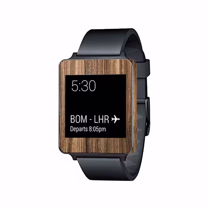 برچسب ماهوت طرح Light Walnut Wood مناسب برای ساعت هوشمند ال جی G Watch