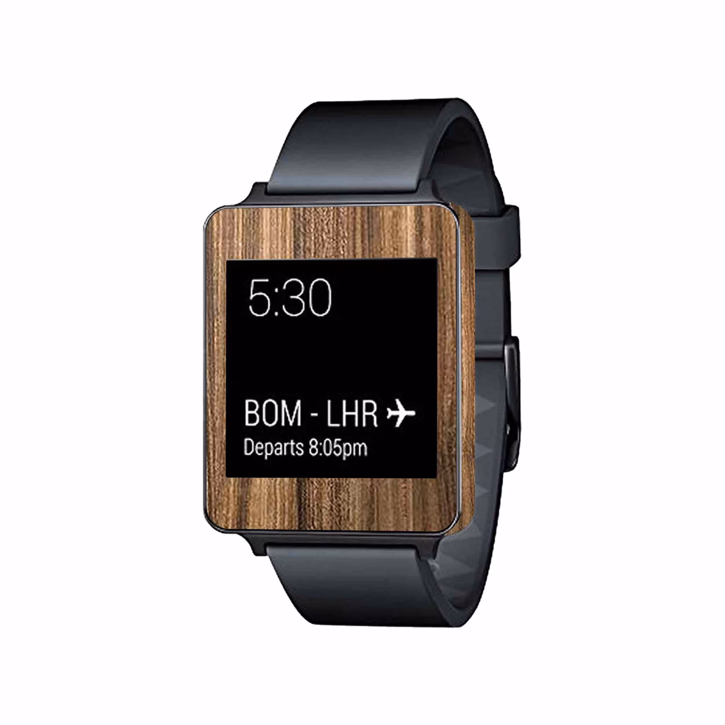 برچسب ماهوت طرح Light Walnut Wood مناسب برای ساعت هوشمند ال جی G Watch