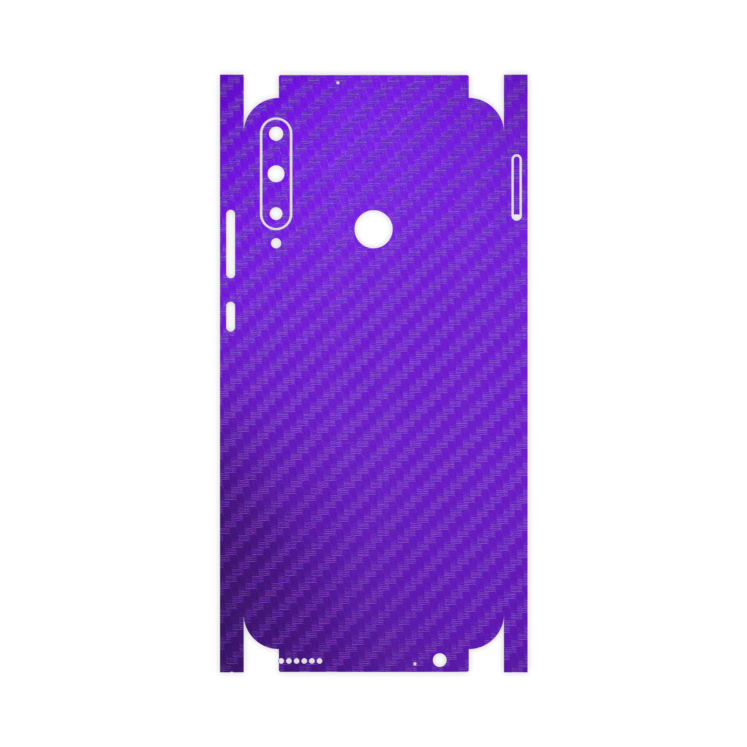 برچسب پوششی ماهوت مدل Full skin-Purple-Fiber مناسب برای گوشی موبایل هوآوی Y7P