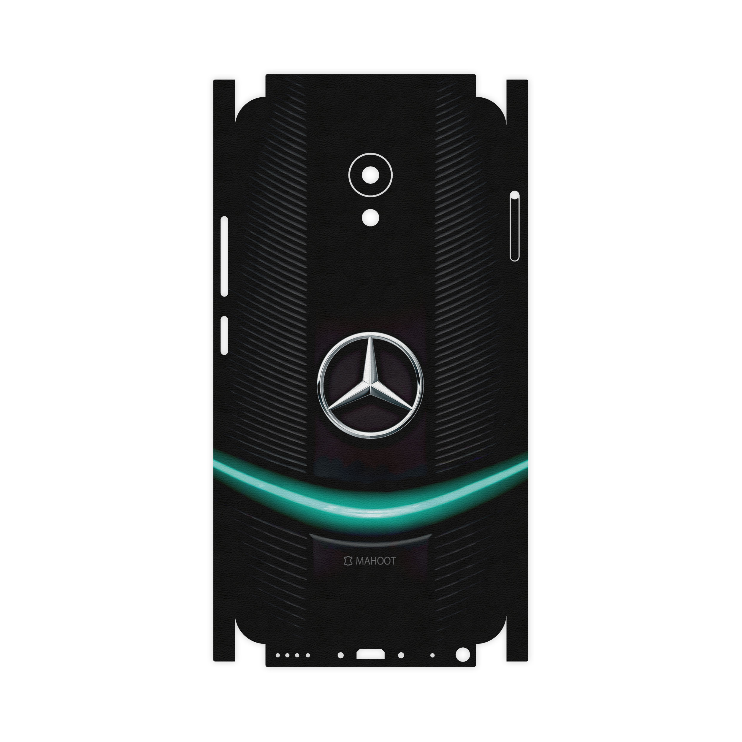 برچسب پوششی ماهوت مدل Mercedes-Benz-FullSkin مناسب برای گوشی موبایل میزو M5