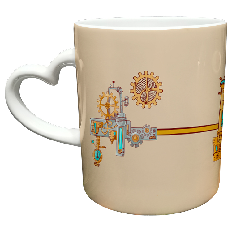 ماگ مدل دسته قلبی طرح مهندس کد 54