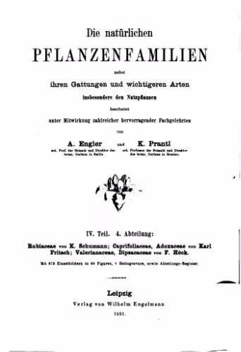 خرید و دانلود نسخه کامل کتاب Die natürlichen PFLANZENFAMILIEN. Rubiaceae