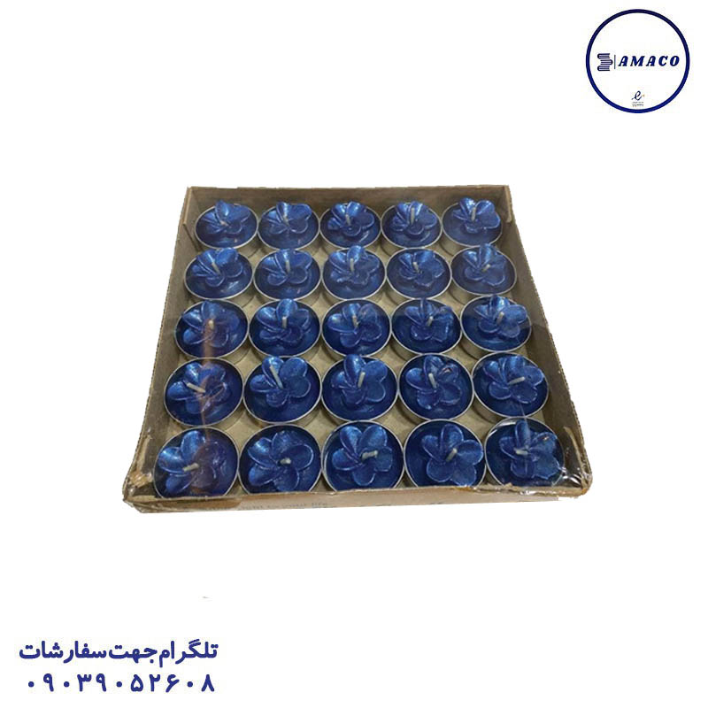 شمع وارمر گل متالیک تولد