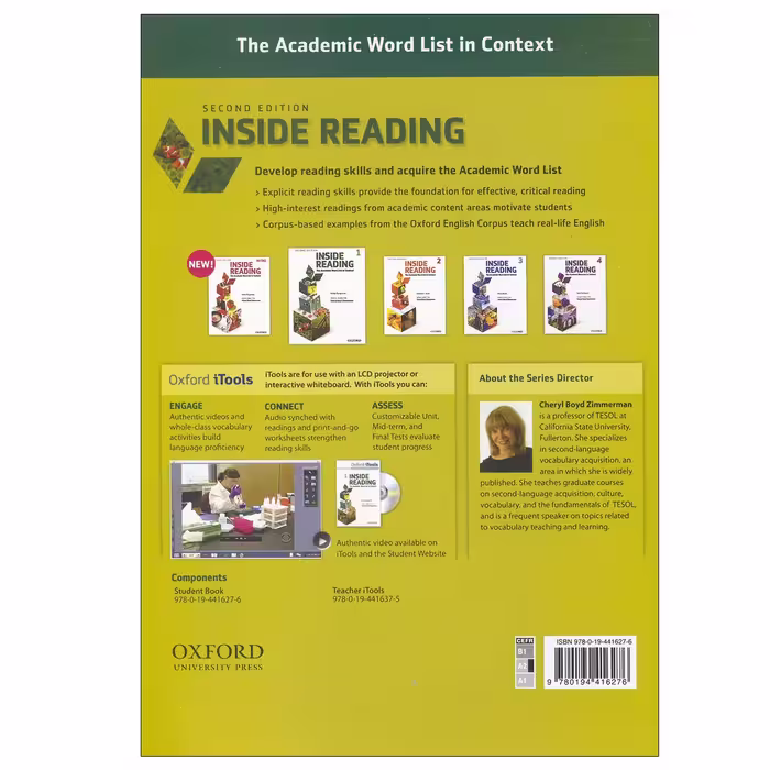 کتاب Inside Reading 1 اثر Arline Burgmeire انتشارات oxford university press
