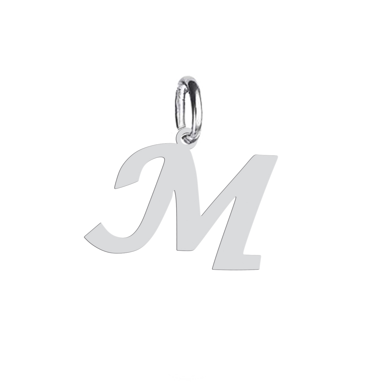 آویز گردنبند نقره هایکا طرح M مدل nha 309