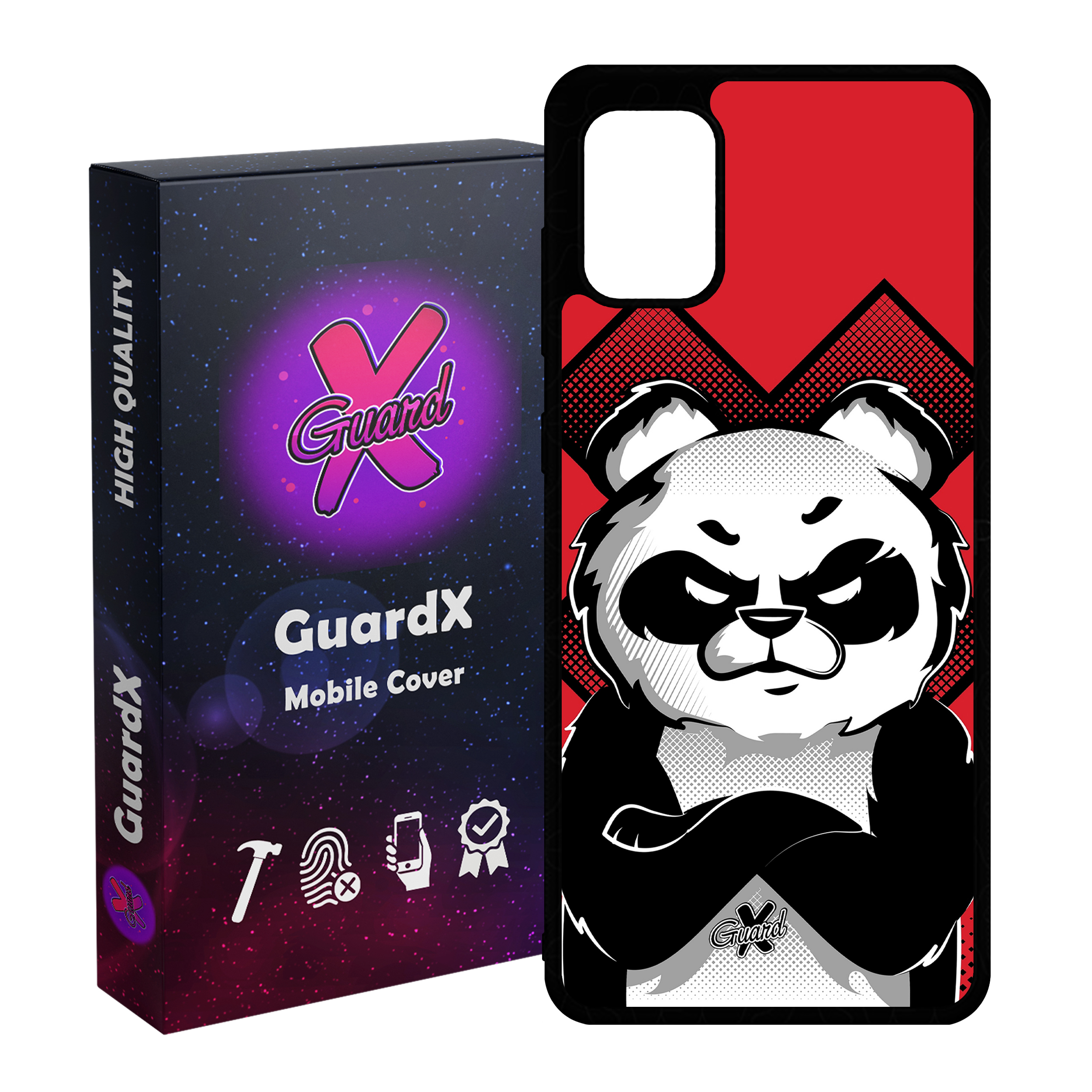 کاور گارد ایکس طرح Panda مدل Glass10301 مناسب برای گوشی موبایل سامسونگ Galaxy A71