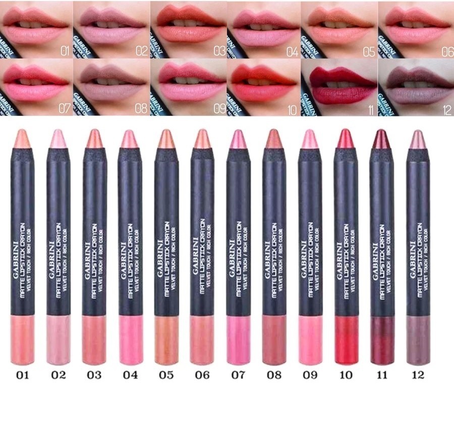 گابرینی رژ لب مدادی شماره 12 GABRINI