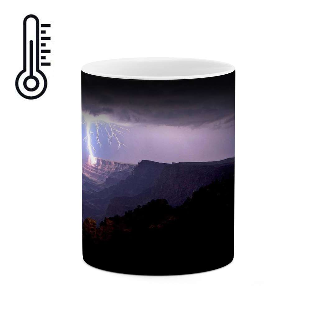 ماگ حرارتی کاکتی طرح رعد و برق مدل mgh12566