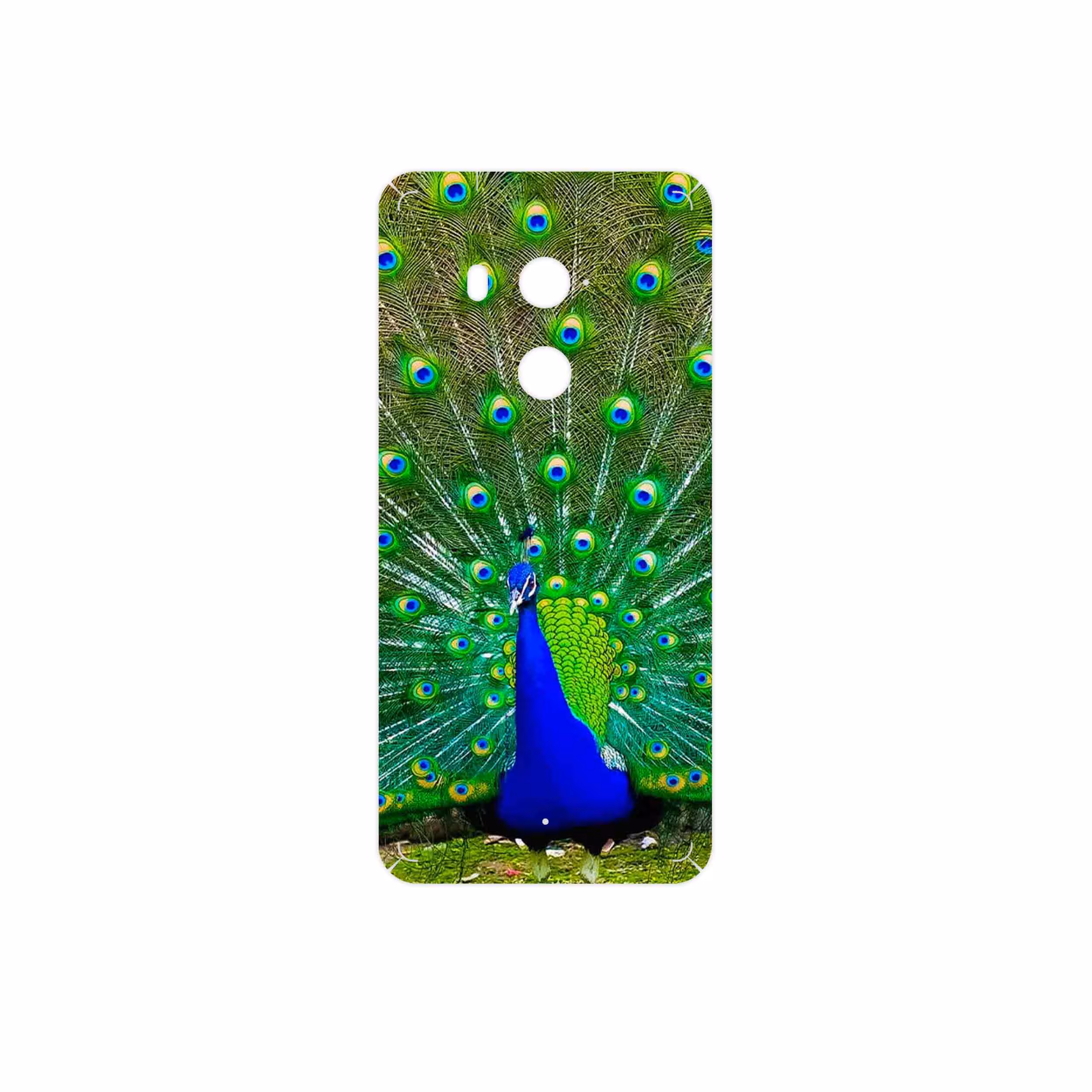 برچسب پوششی ماهوت مدل Peacock مناسب برای گوشی موبایل اچ تی سی U11 Plus