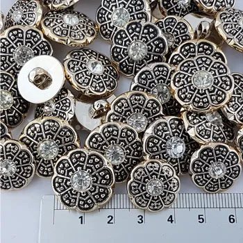 دکمه پایه دار 2 سایز نگین دار