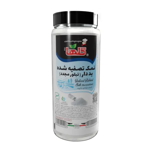 نمک تصفیه یددار 1000 گرم - P.E.T