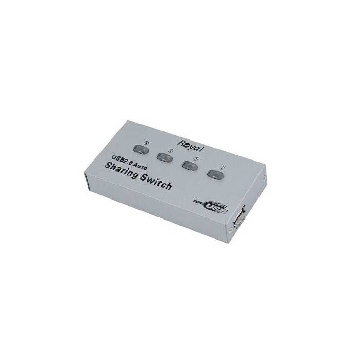 تبدیل USB سوئیچ 1 به 4 AUTO رویال (دیتا سوئیچ)