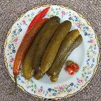 خیارشور خانگی ترد و خوشمزه  یک کیلویی