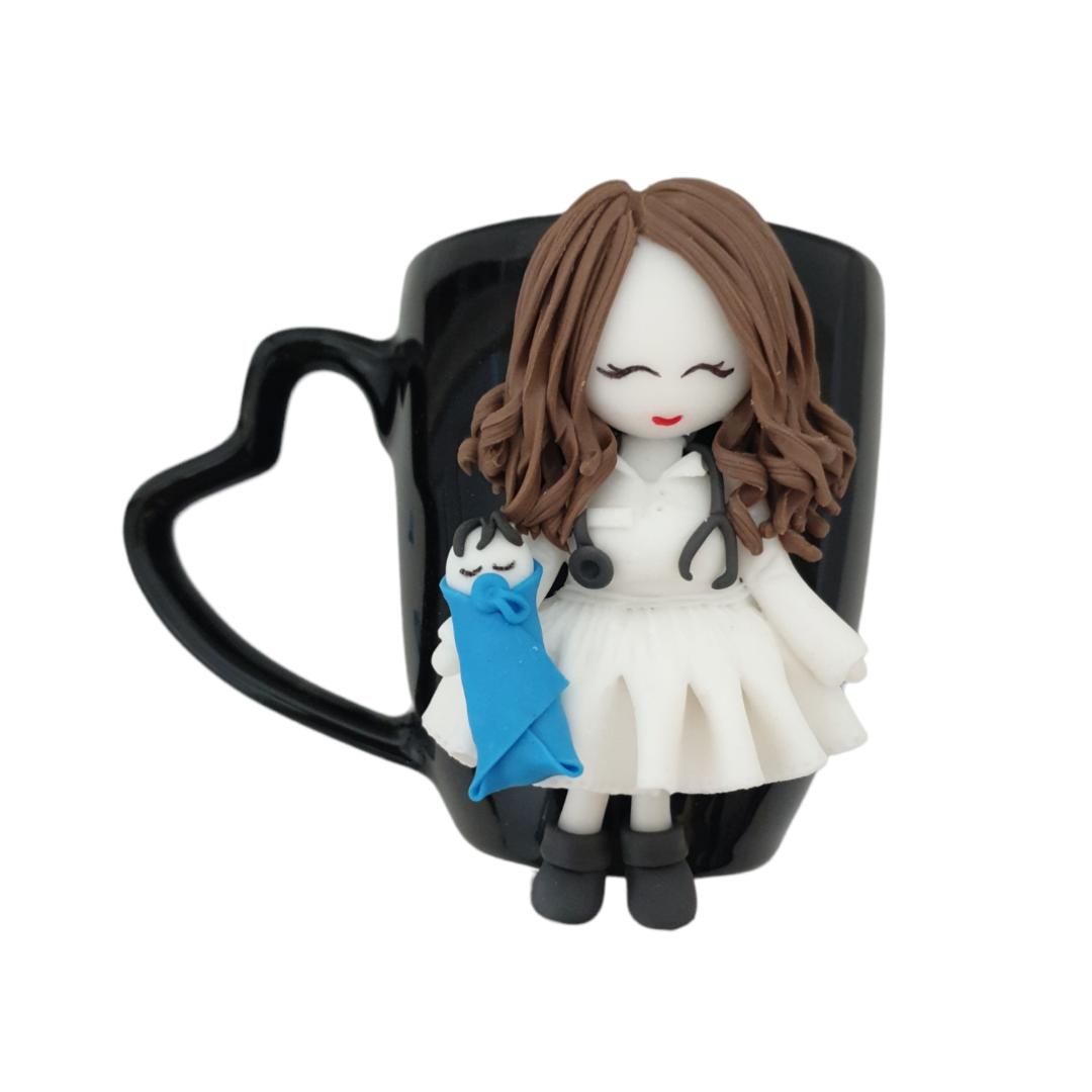 ماگ مدل عروسکی طرح مامایی کدR154