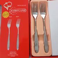 چنگال میوه خوری میخک 12 پارچه یورولند آلمانی GERMAN  EURO LANDضخامت 3 میلی متر