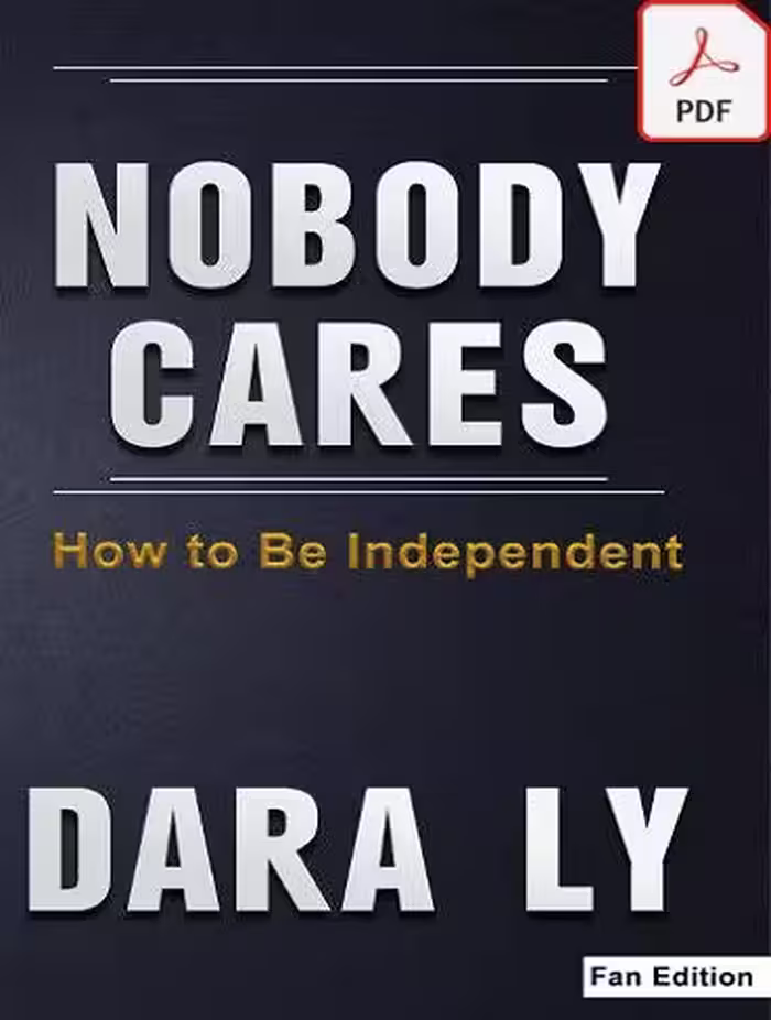 کتاب Nobody Cares: How to Be Independent هیچ کس اهمیت نمی دهد: چگونه مستقل باشیم (زبان اصلی)